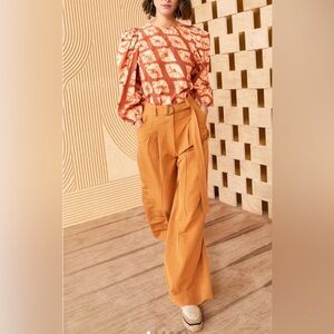 Beautiful pants, I bought bigger size, which is too lose for me.
